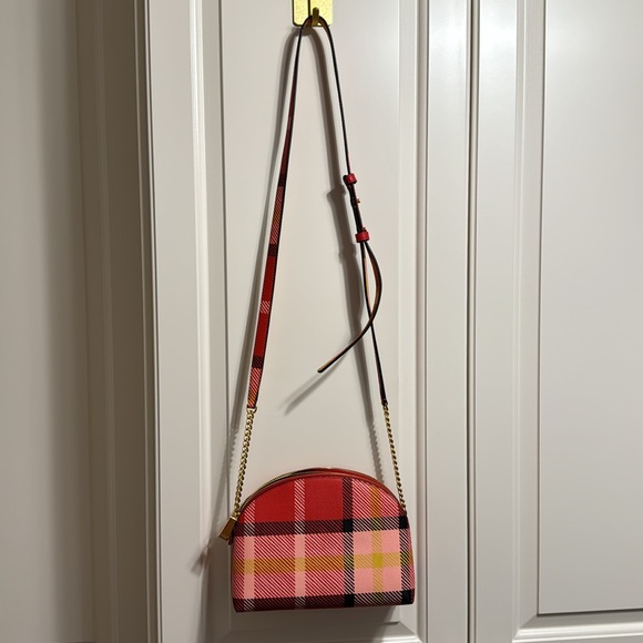 Kate Spade Morgan Museum Plaid Double-Zip Dome Crossbody - Picture 4 of 9